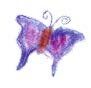Kinderzeichnung - Ein Schmetterling